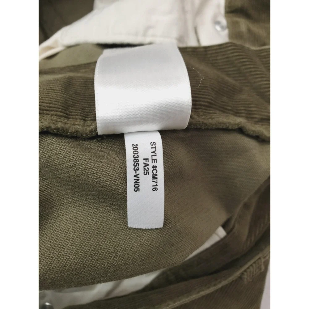 J.Crew Pants Mens 33x32 Green Oarsman 770 Straight Corduroy Chino Cords Stretch
